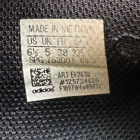 Adidas Black and White Athletic Shoes - Picture 8 of 8